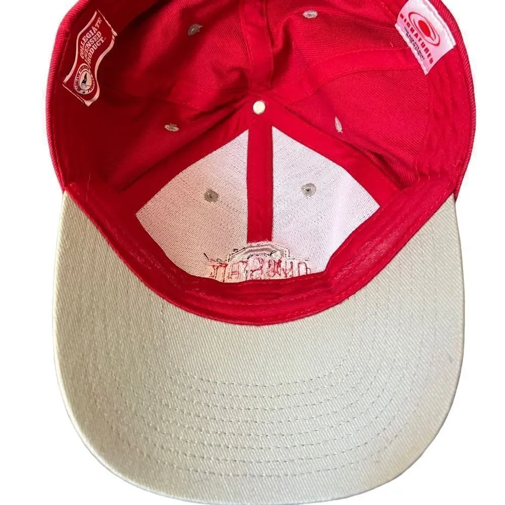Ohio‎ State Buckeyes red hat with embroidered Block O and school name one size